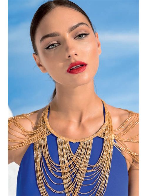 dress woman MISCHALIS | M1-8488BLU ELETTRICO